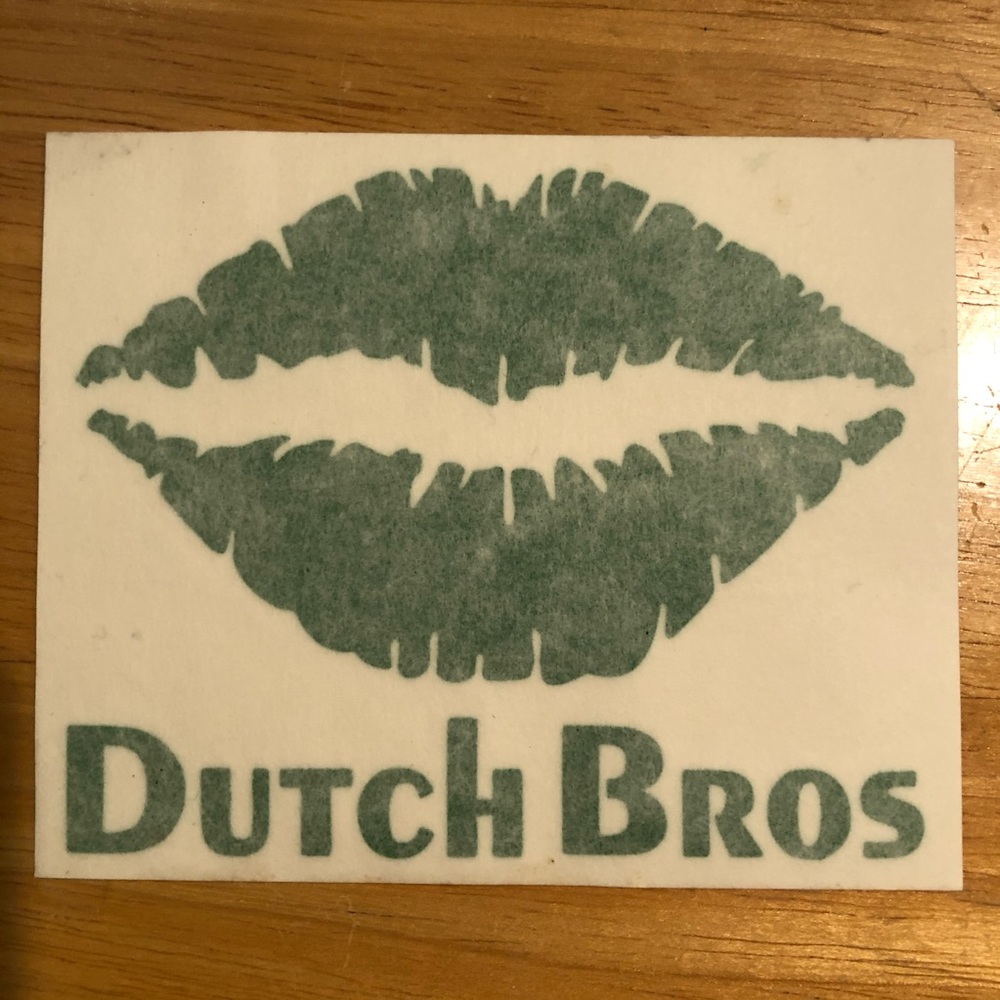 Dutch Bros Lips Sticker